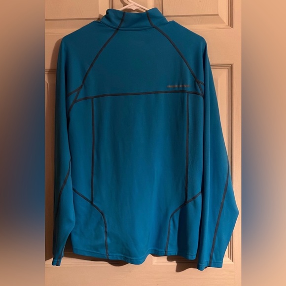 Under Armour Loose, all season, 1/4 zip pullover, size Medium, turquoise blue - Picture 2 of 6